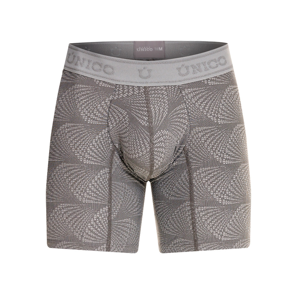 Boxer Unico Niebla Medio Microfibra Jacquard