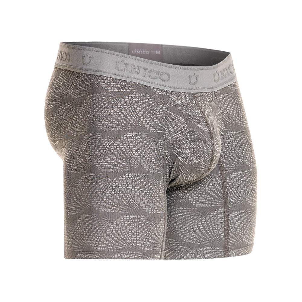 Boxer Unico Niebla Medio Microfibra Jacquard