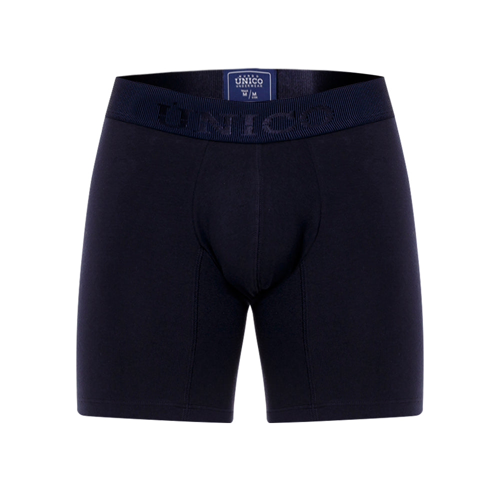 Boxer Unico Clasico Ebano A23 Medio Algodon Azul Oscuro