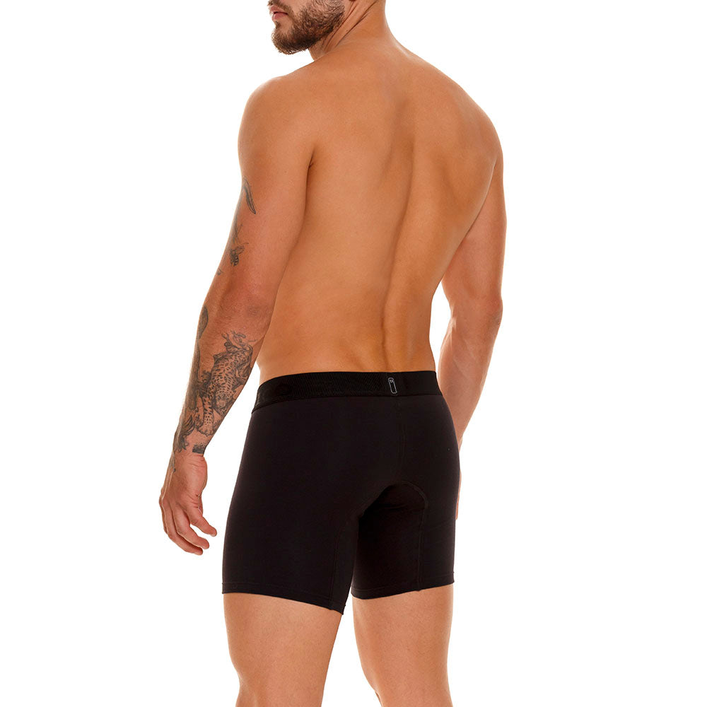 Boxer Unico Clasico Roble A23 Medio Algodon Negro