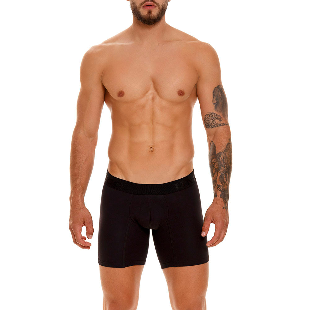 Boxer Unico Clasico Roble A23 Medio Algodon Negro