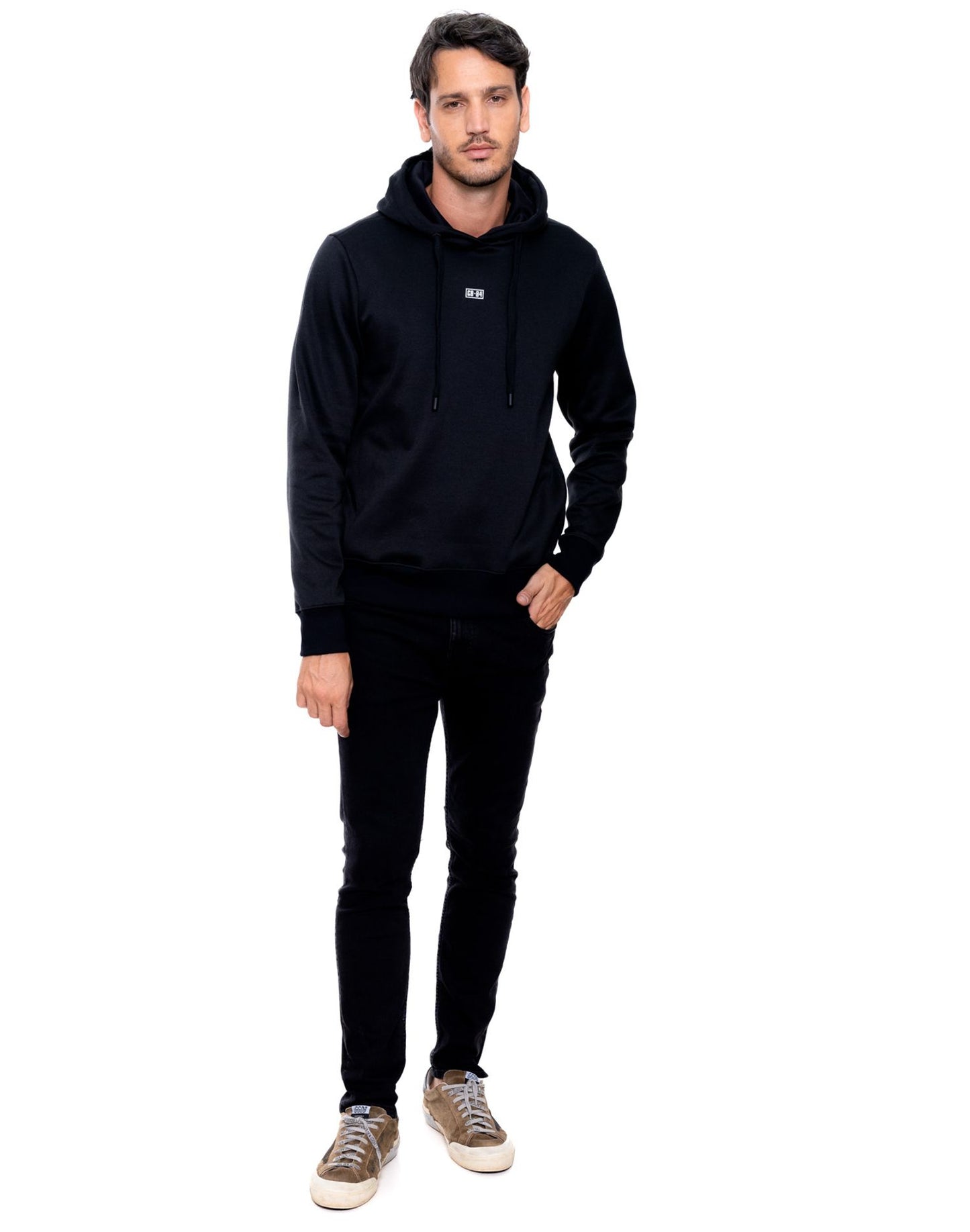 Buzo Capota Hombre Color Blue 2I2101 Negro