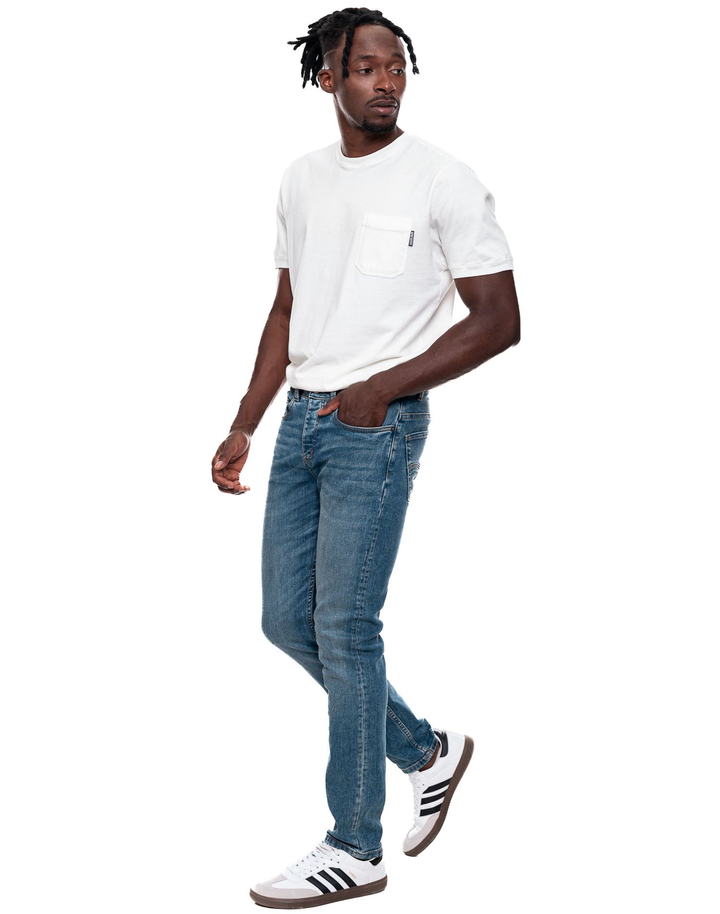 Jean Hombre Color Blue 331407 Slim Fit Azul Medio