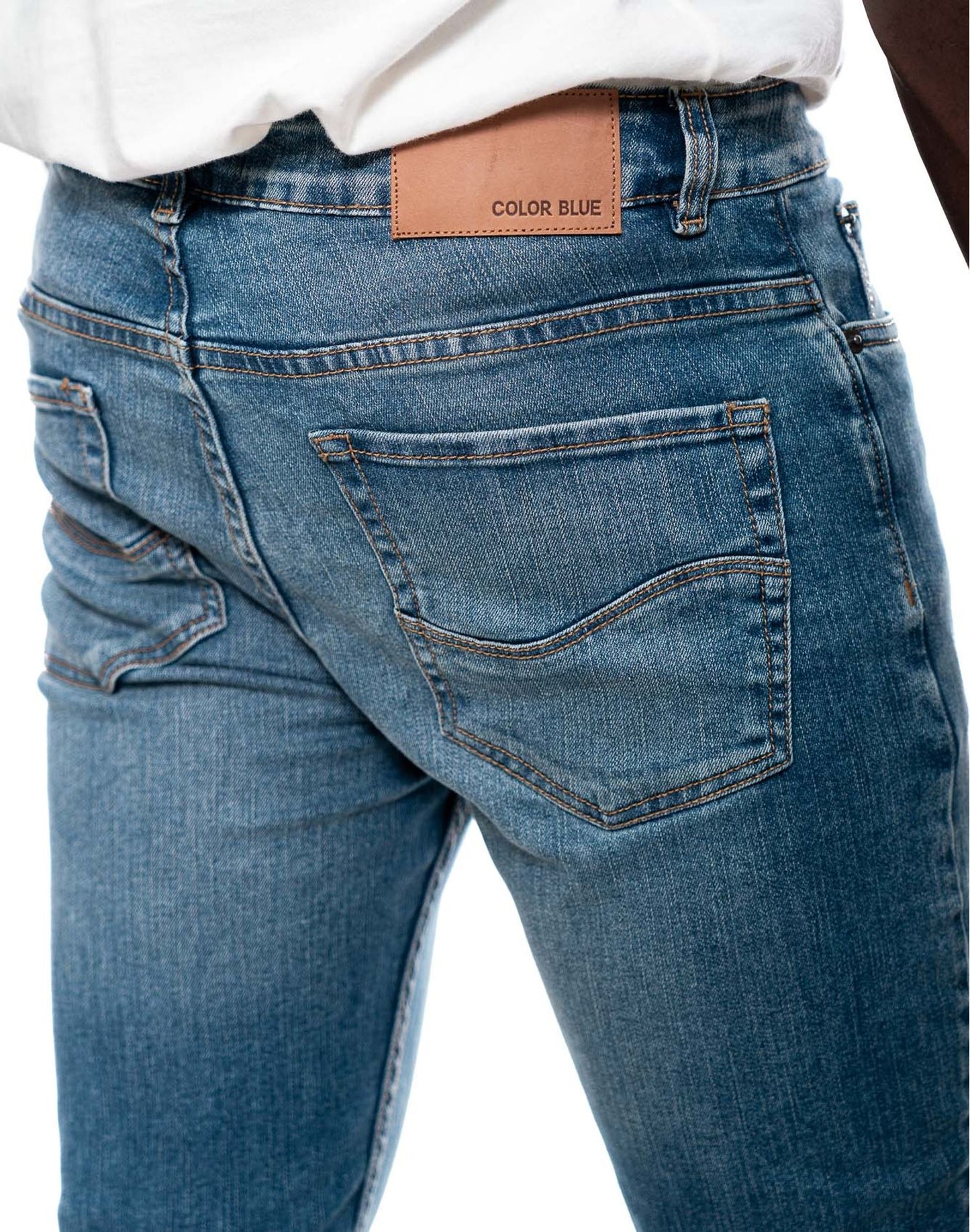 Jean Hombre Color Blue 331407 Slim Fit Azul Medio