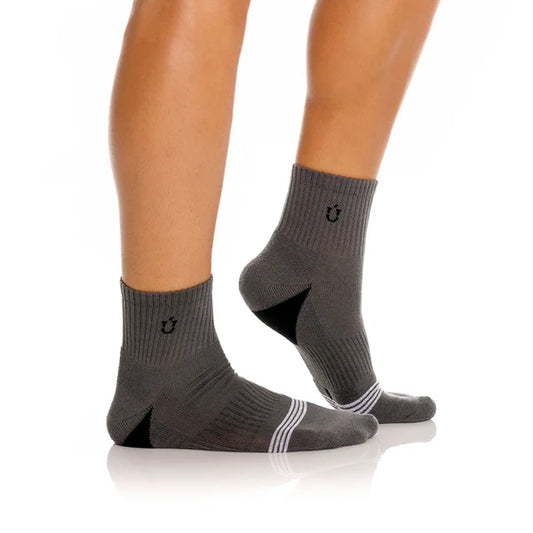 Media Unico Tobillera Escarcha Gris Plomo