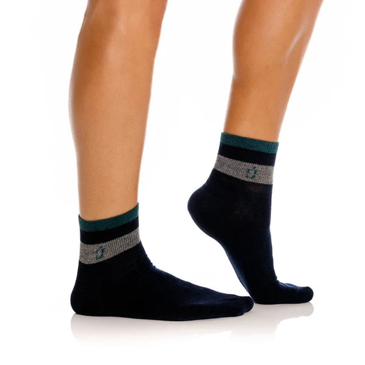 Media Unico Tobillera Granizo Azul Oscuro