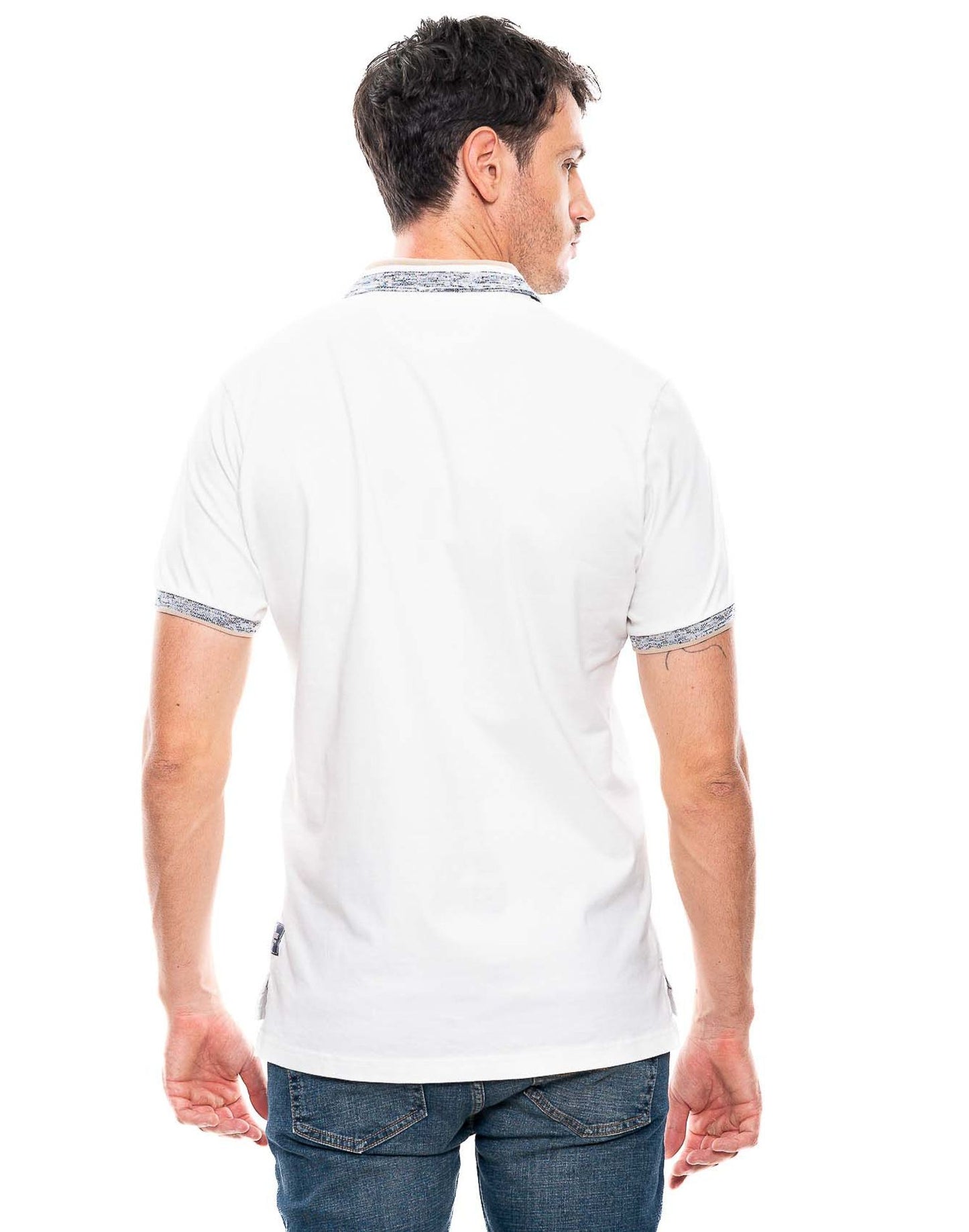 Camiseta Polo Color Blue 312901 Regular Fit Crudo