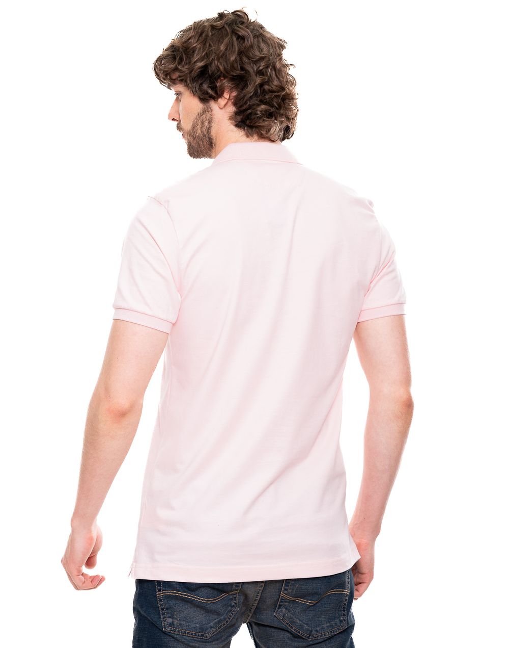 Camiseta Polo Color Blue 342903 Slim Rosa