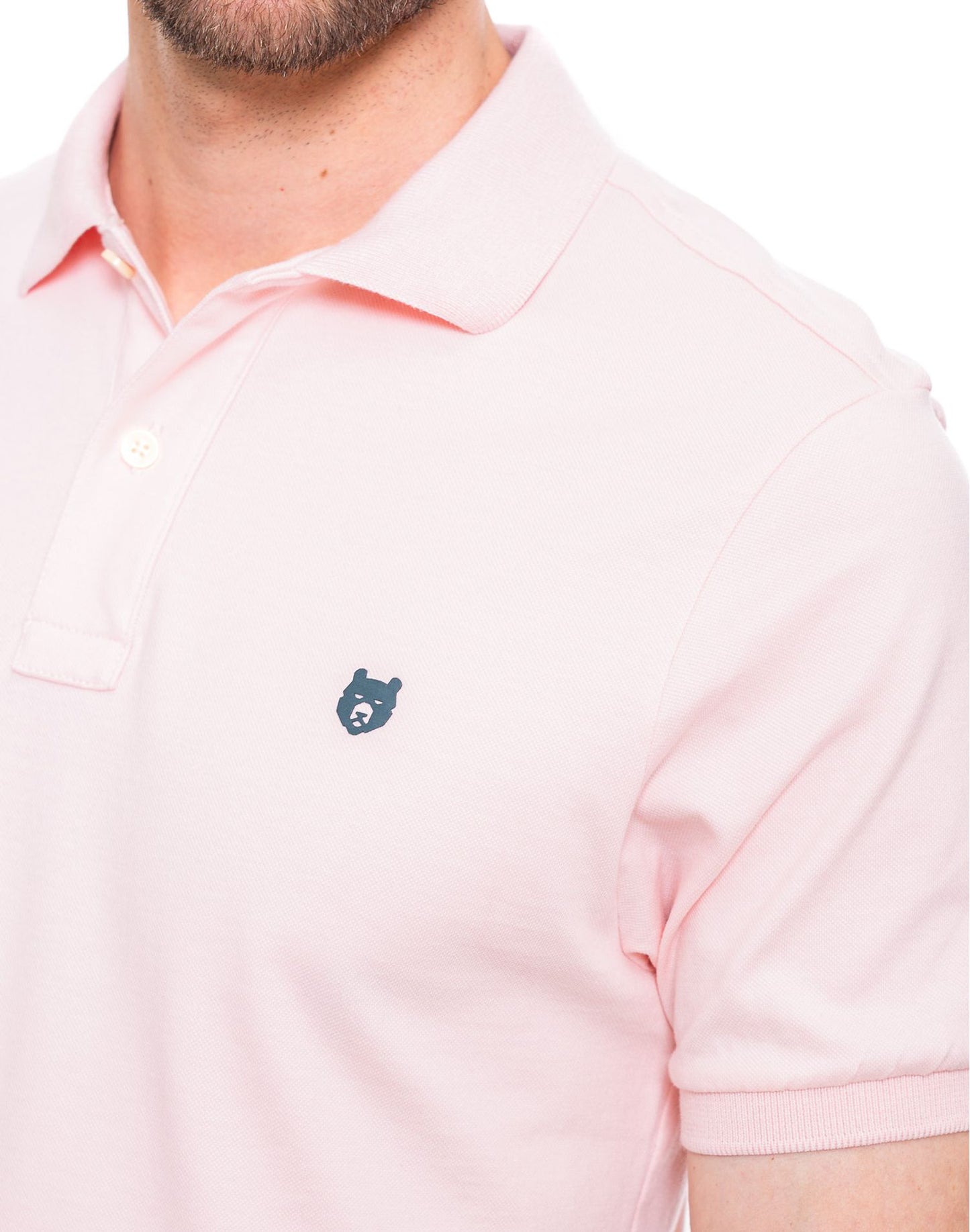 Camiseta Polo Color Blue 342903 Slim Rosa