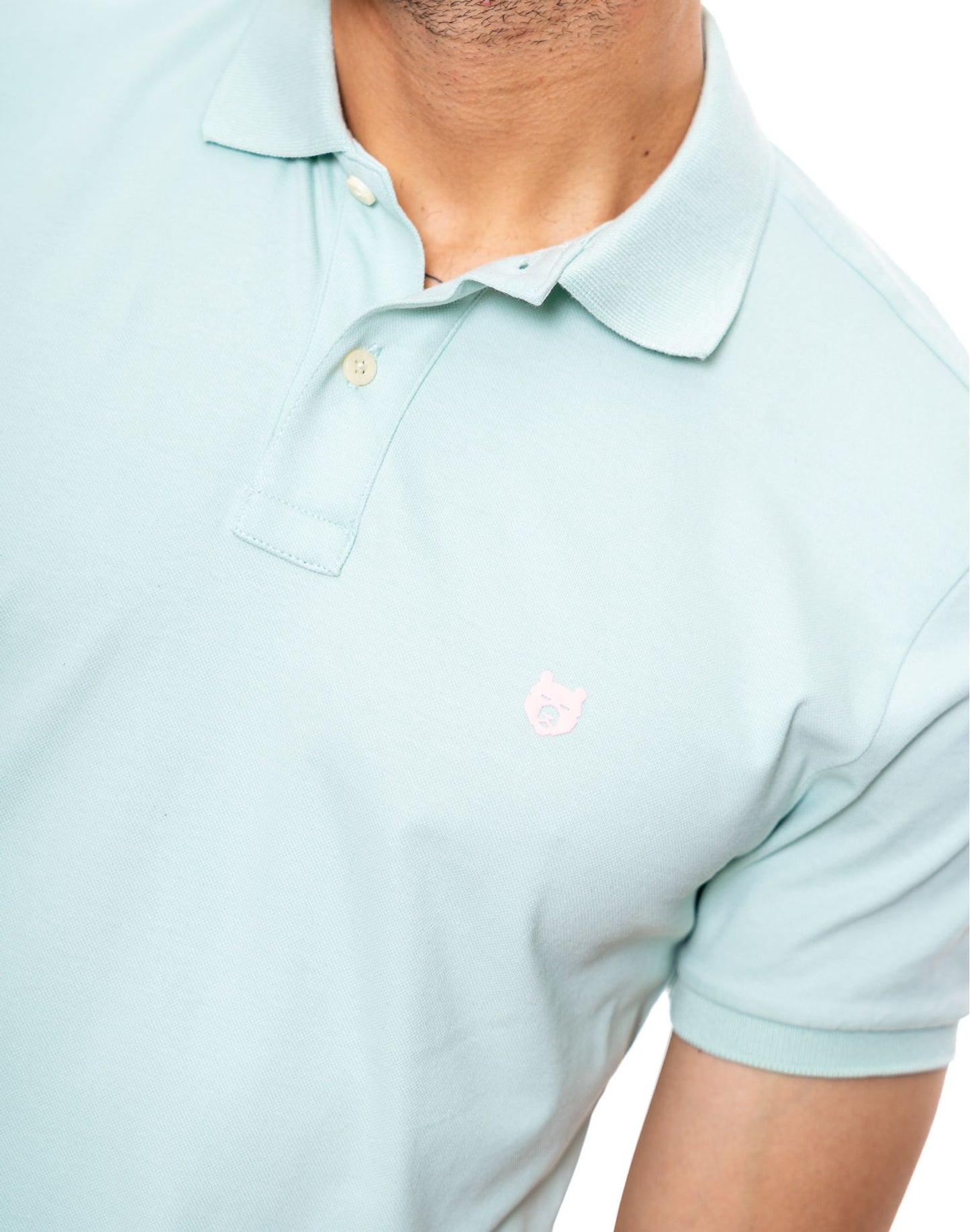 Camiseta Polo Color Blue 342903 Slim Verde Claro