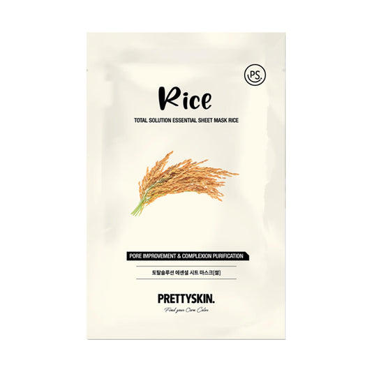 Mascarilla Facial Sheet Mask Prettyskin Rice (Arroz)