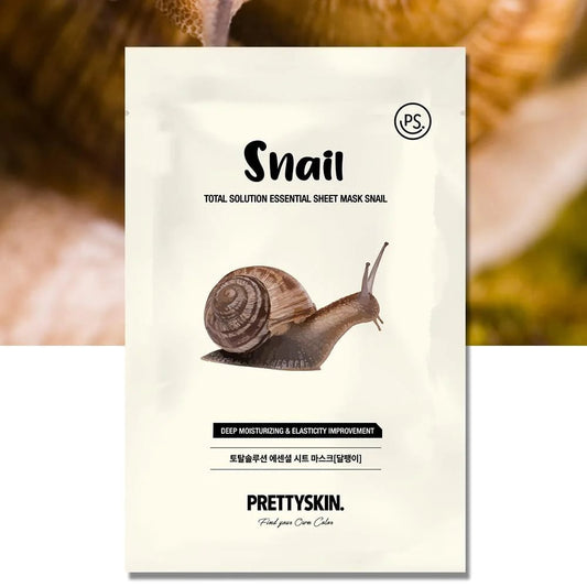 Mascarilla Facial Sheet Mask Prettyskin Snail (Baba De Caracol)