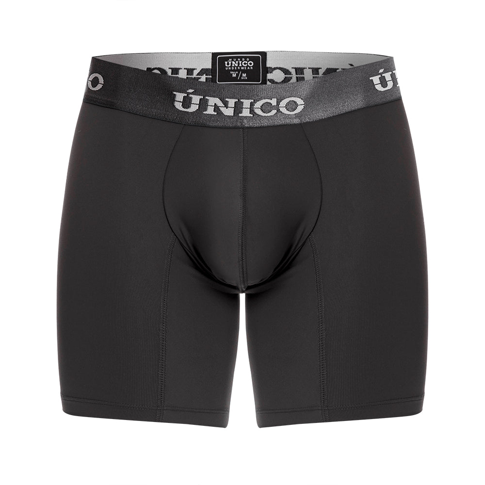 Boxer Unico Clasico Asfalto M23 Medio Microfibra Gris Oscuro
