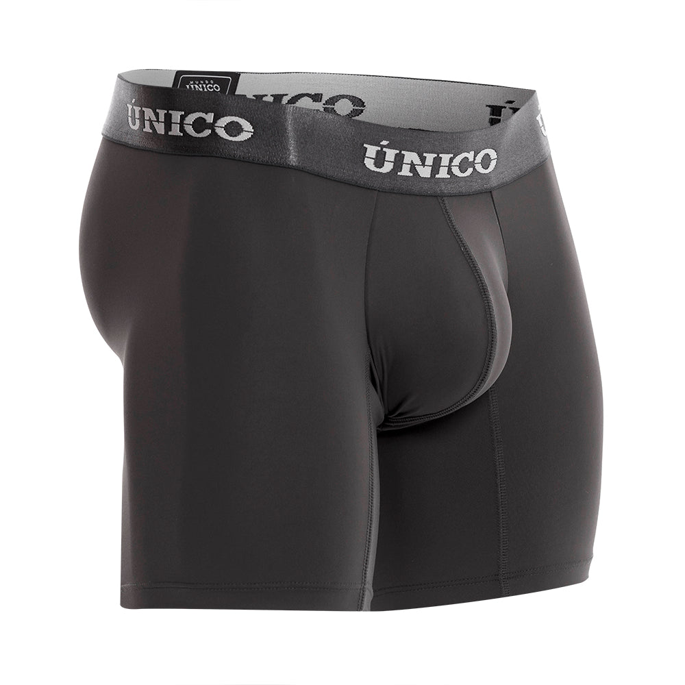 Boxer Unico Clasico Asfalto M23 Medio Microfibra Gris Oscuro