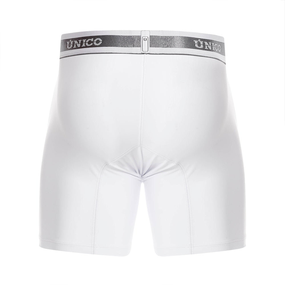 Boxer Unico Clasico Lustre M22 Medio Microfibra Blanco
