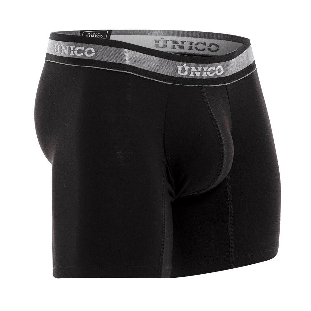 Boxer Unico Clasico Nebuloso A23 Medio Algodon Negro