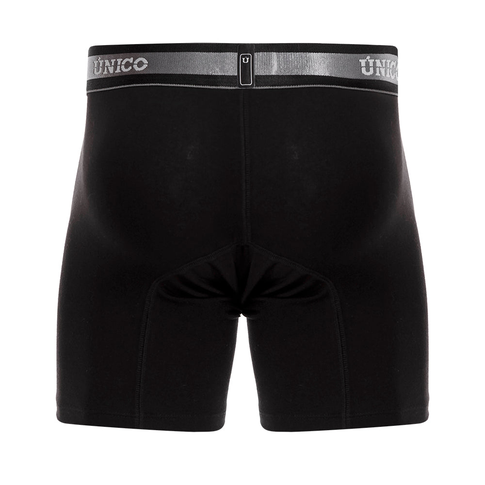 Boxer Unico Clasico Nebuloso A23 Medio Algodon Negro