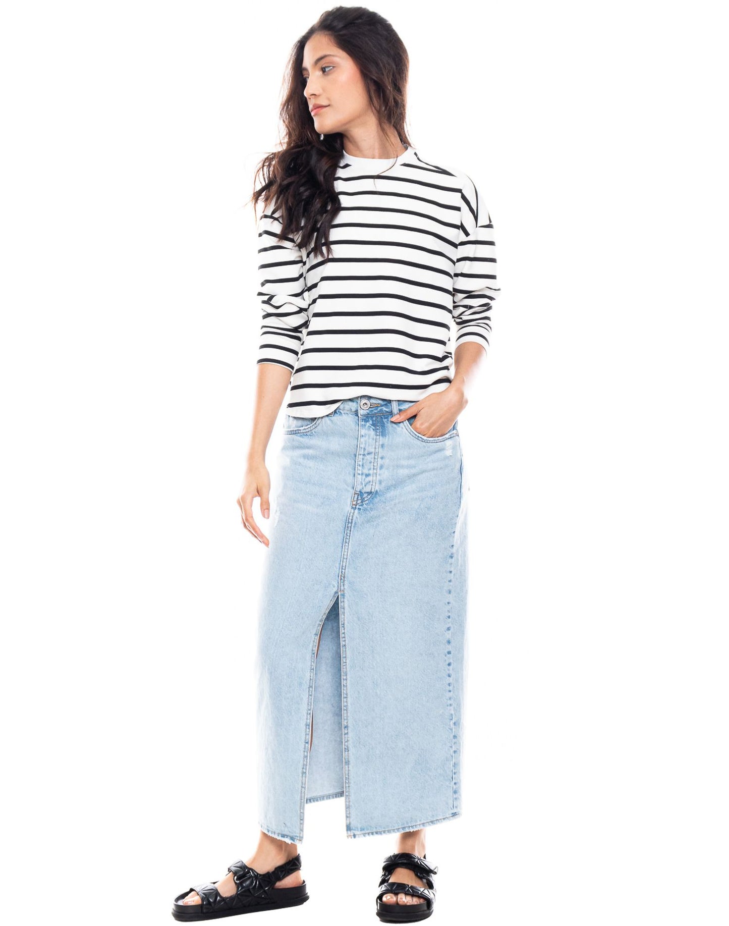 Falda Color Blue 323902 Azul Claro
