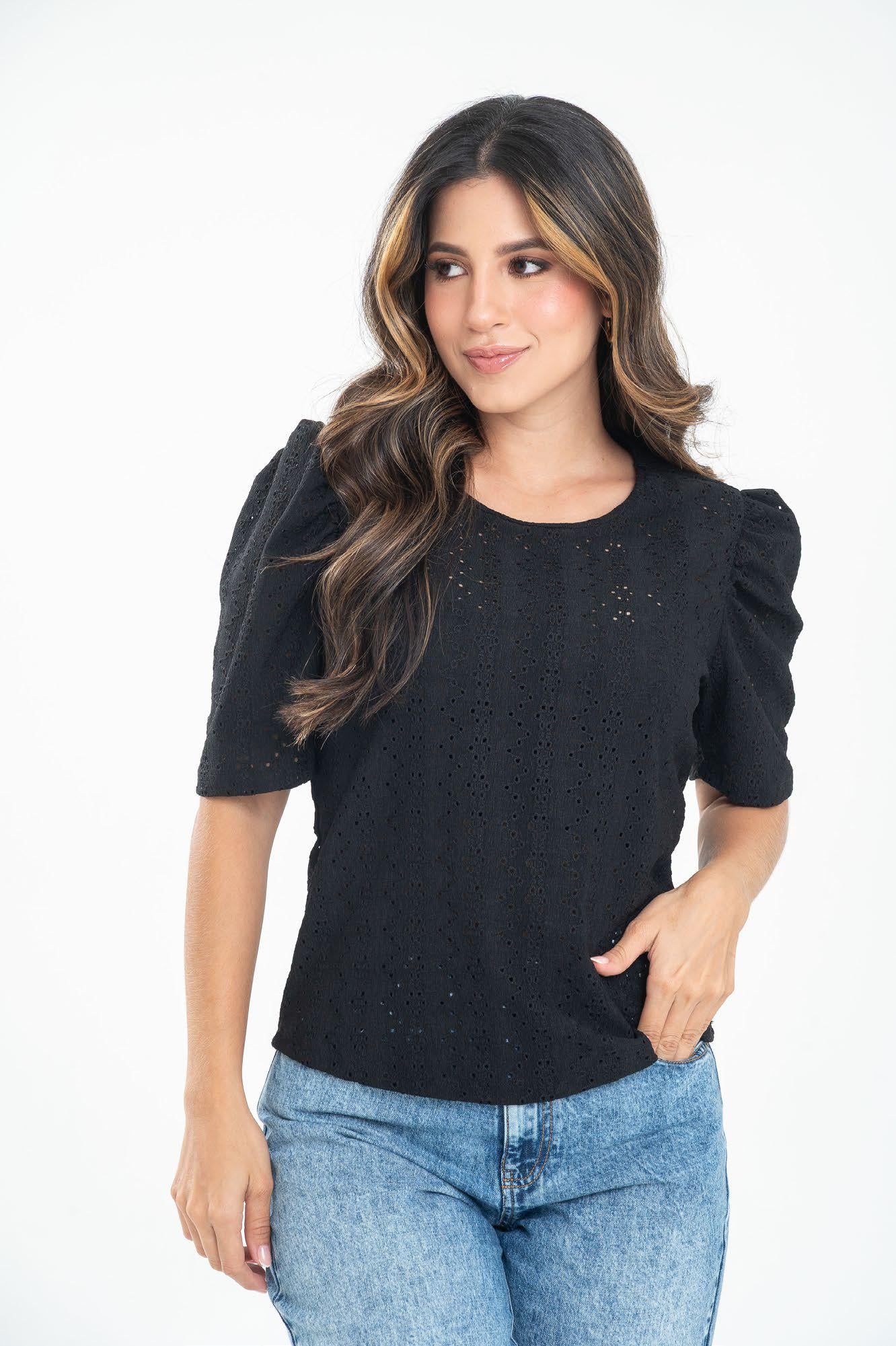 Blusa Ragstyle Pf31122368 Rothy Negro