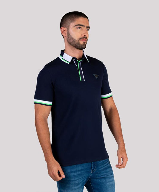Camiseta Polo Oxford 022239 Azul Oscuro