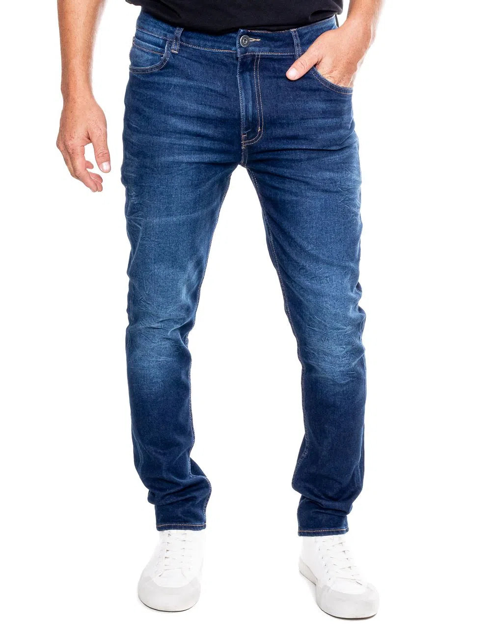 Jean Hombre Color Blue 211403 Slim Fit Azul Medio