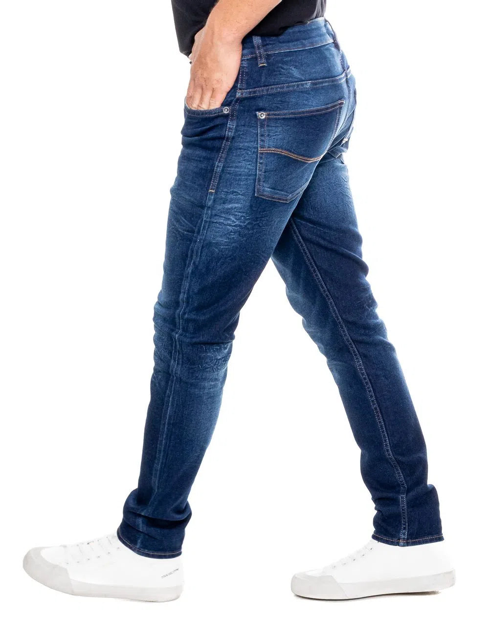 Jean Hombre Color Blue 211403 Slim Fit Azul Medio