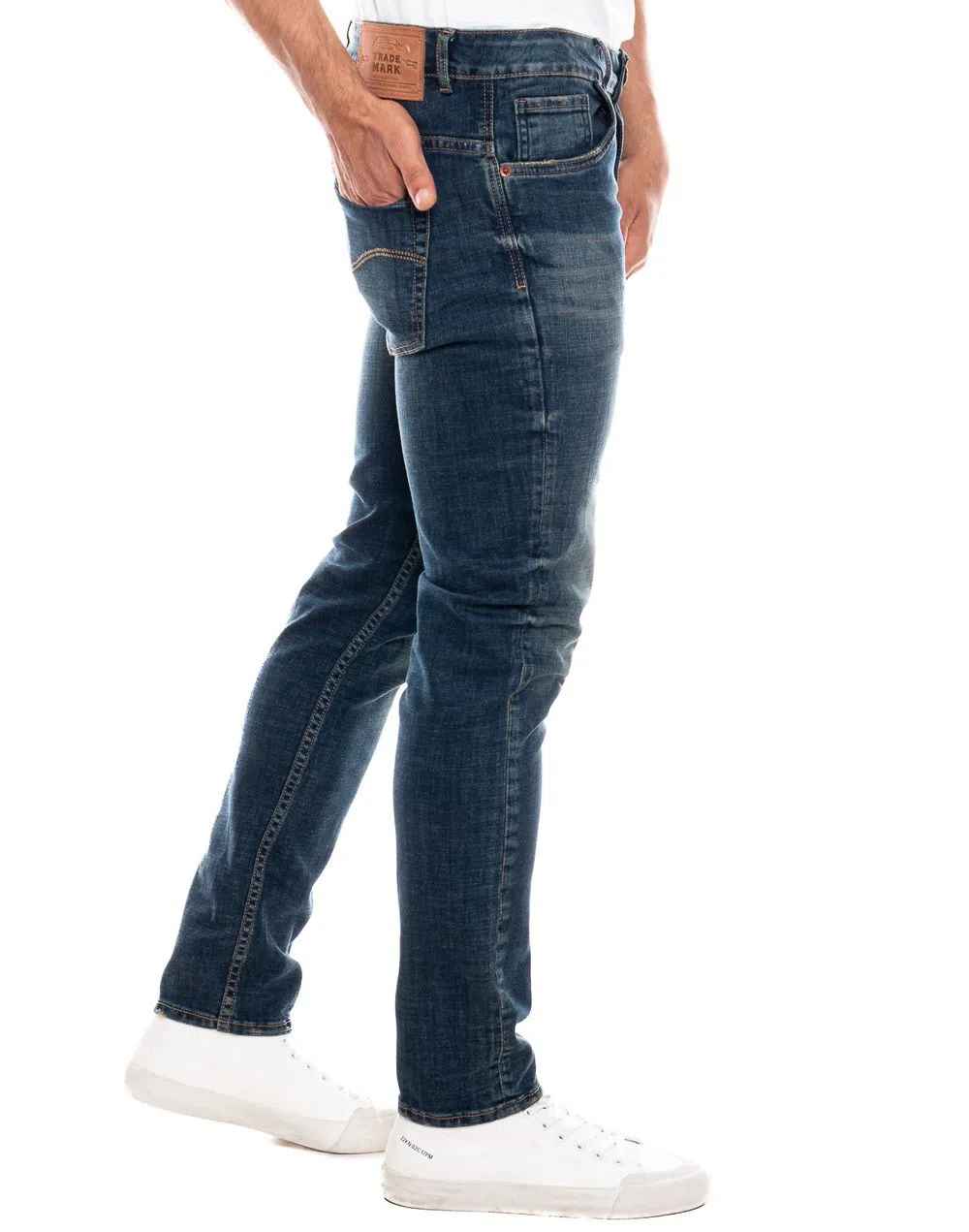 Jean Hombre Color Blue 321409 Slim Fit Azul Oscuro