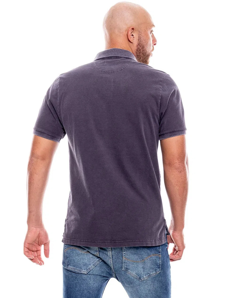 Camiseta Polo Color Blue 242702 Regular Fit Uva