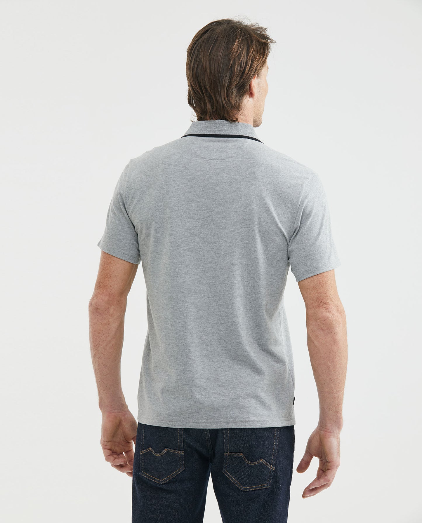 Camiseta Polo Chevignon 601F061 Slim Fit Gris Fundido Medio