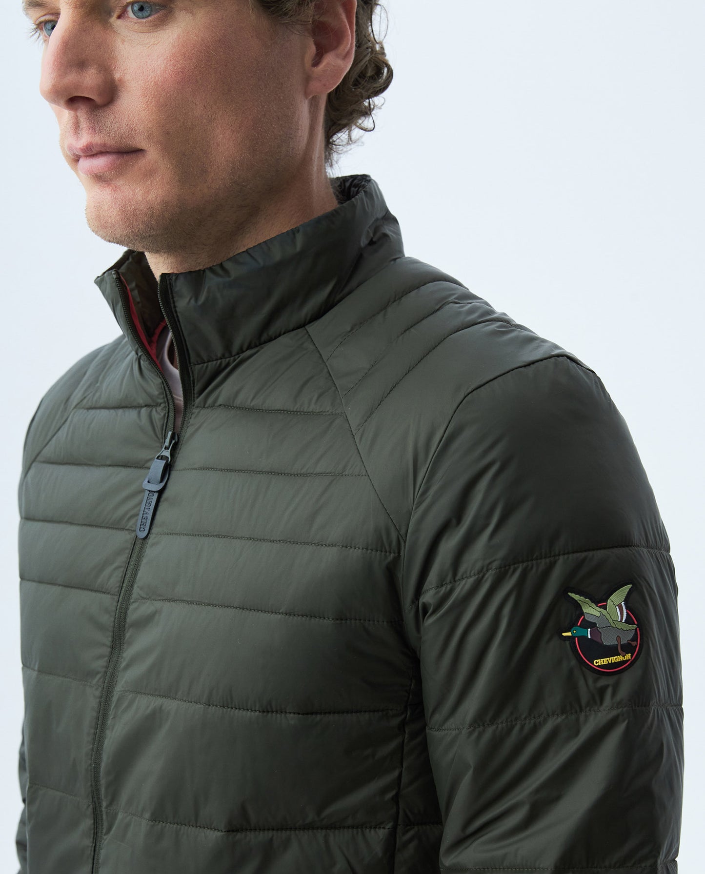 Chaqueta Hombre Chevignon 620E000 Togs Ultra Light Verde Oscuro
