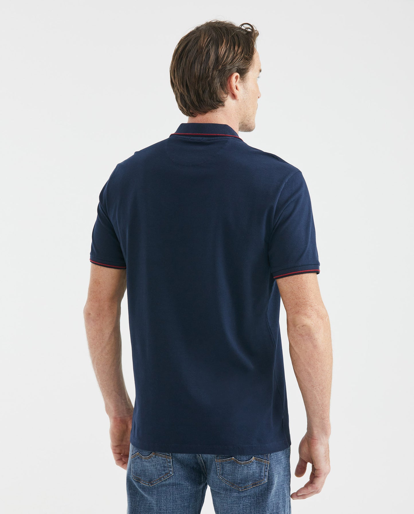 Camiseta Polo Chevignon 601F003 Classic Fit Zipper Azul Ultraoscuro