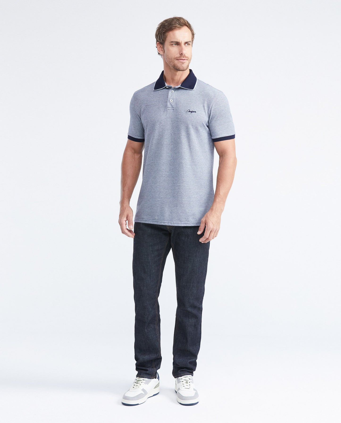 Camiseta Polo Chevignon 609F023 Classic Fit Azul Oscuro