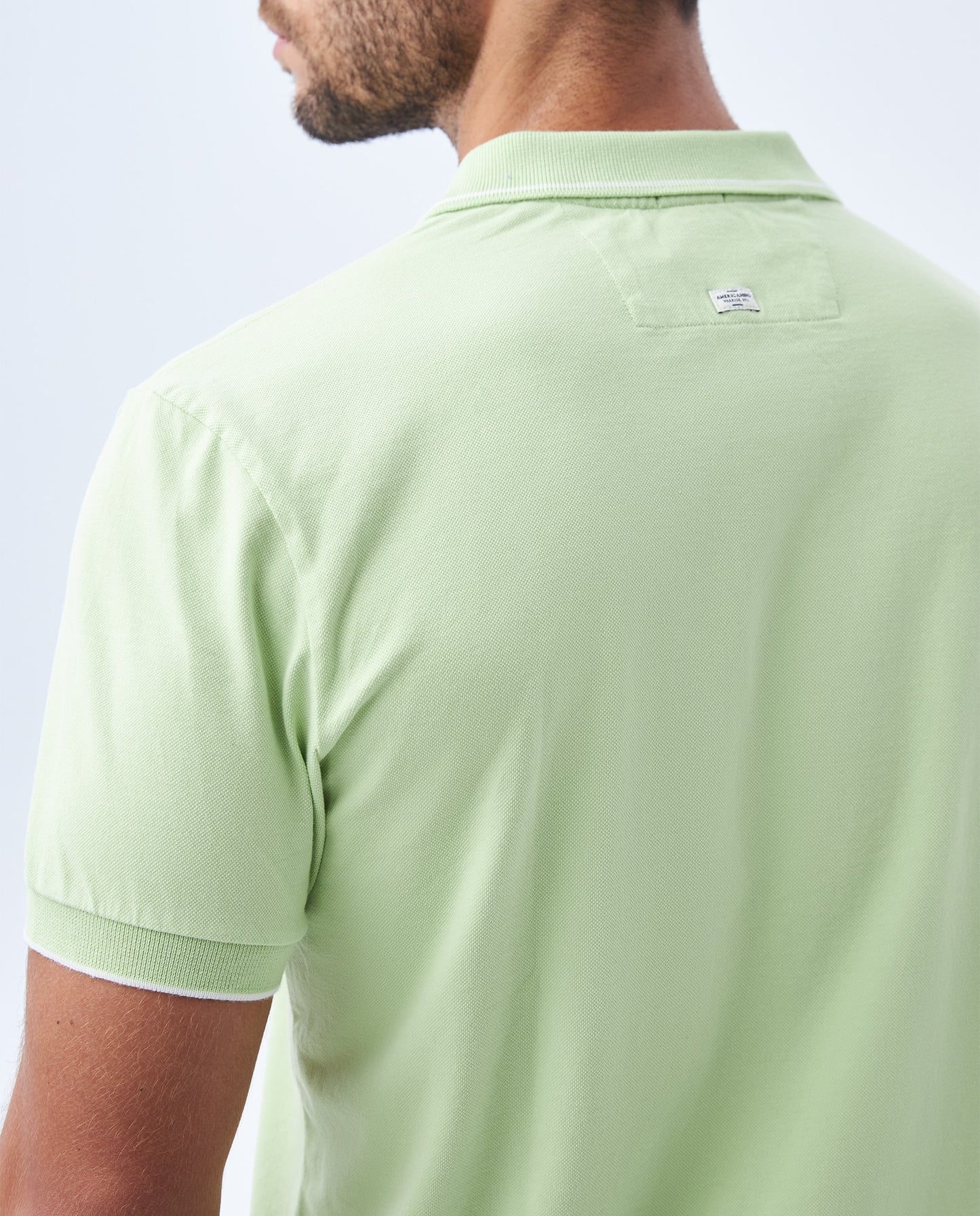 Camiseta Polo Americanino 802F007 Slim Fit Verde Anea Claro