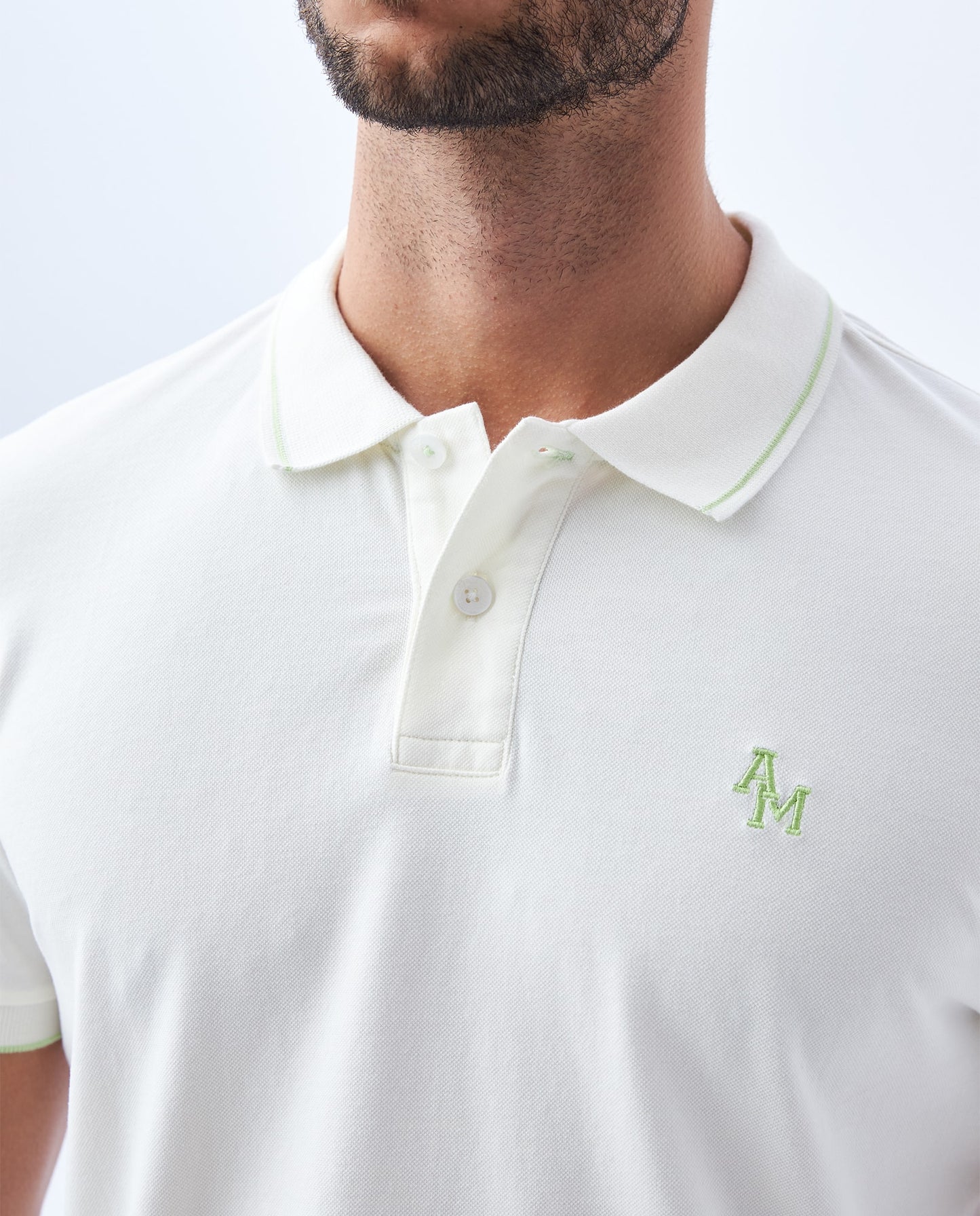 Camiseta Polo Americanino 802F007 Slim Fit Crudo