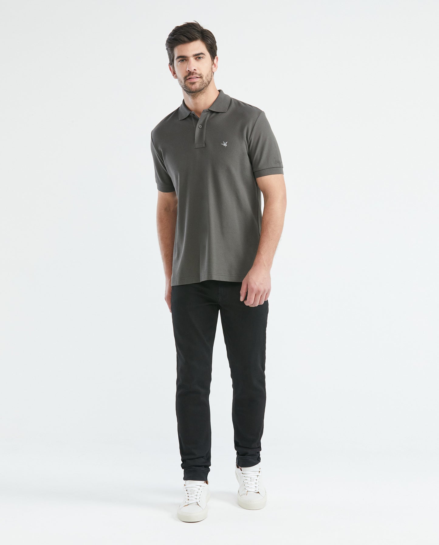 Camiseta Polo Chevignon 609E000 Classic Fit Gris Oscuro