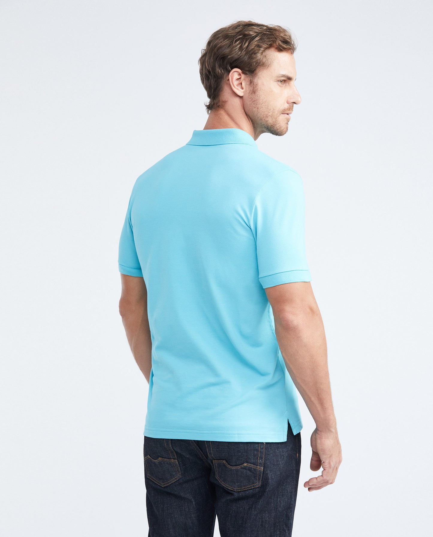 Camiseta Polo Chevignon 609F001 Slim Fit Azul Acuarela Medio