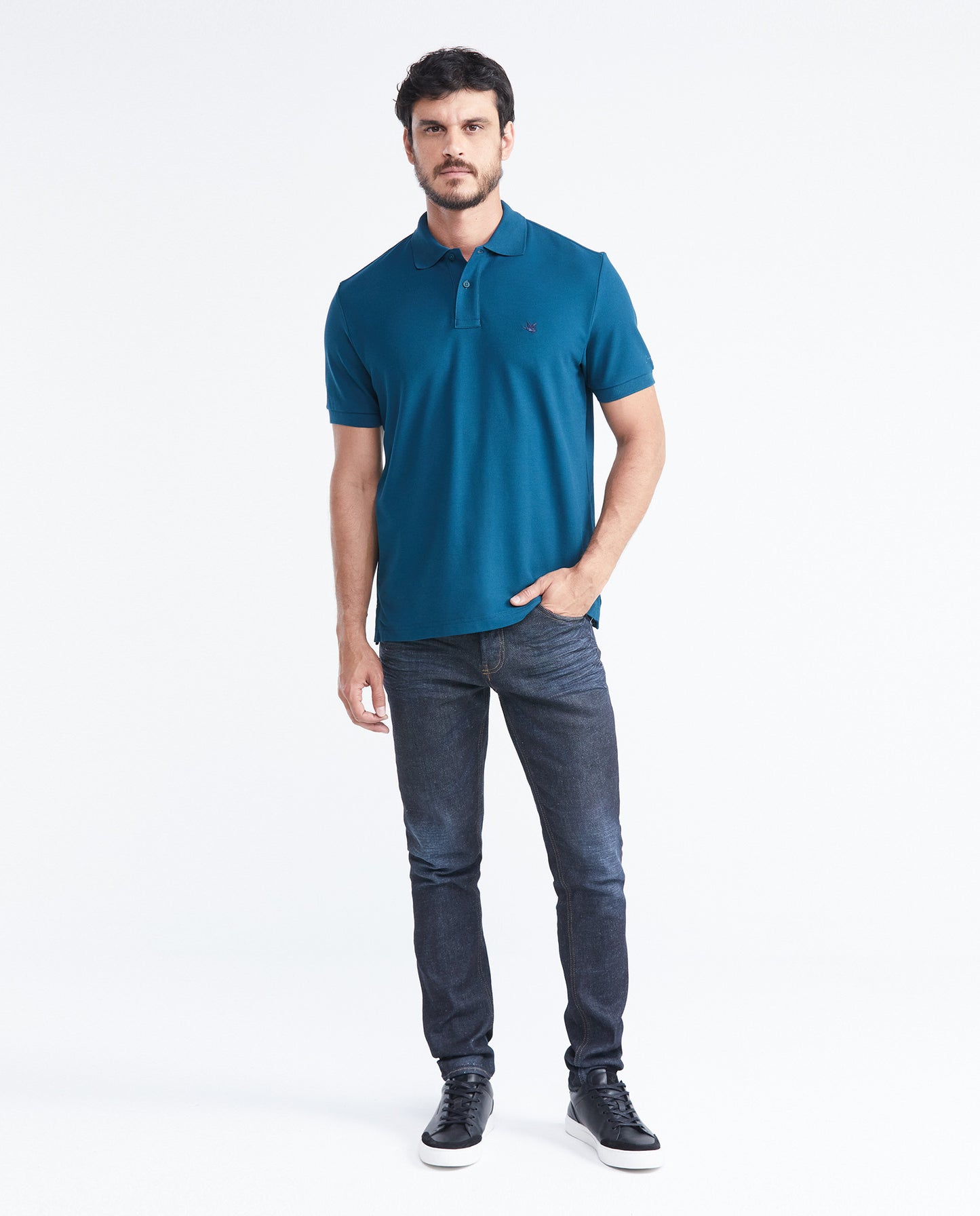 Camiseta Polo Chevignon 609F000 Classic Fit Verde Montaña Oscuro