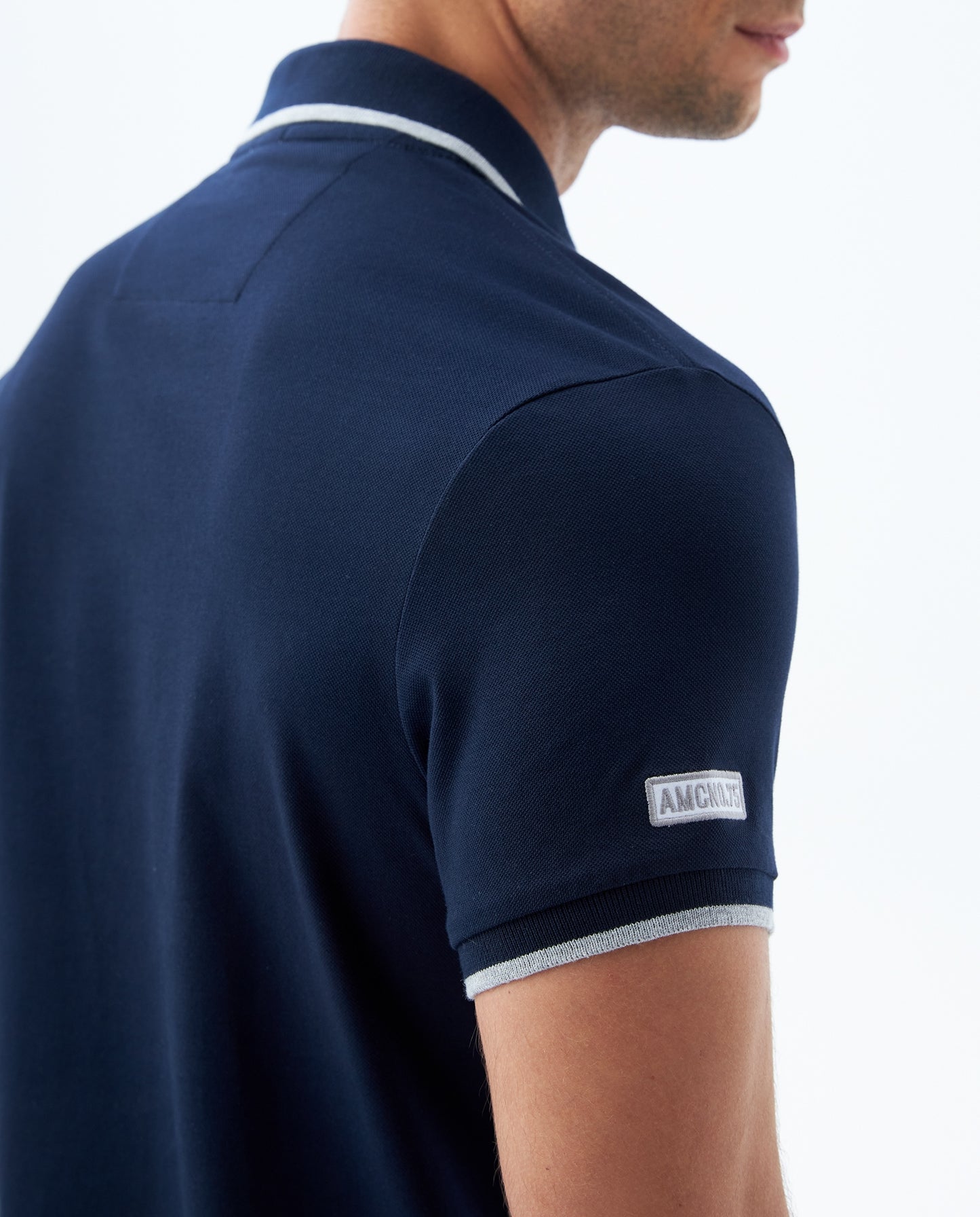 Camiseta Polo Americanino 800G001 Slim Fit Azul Oscuro