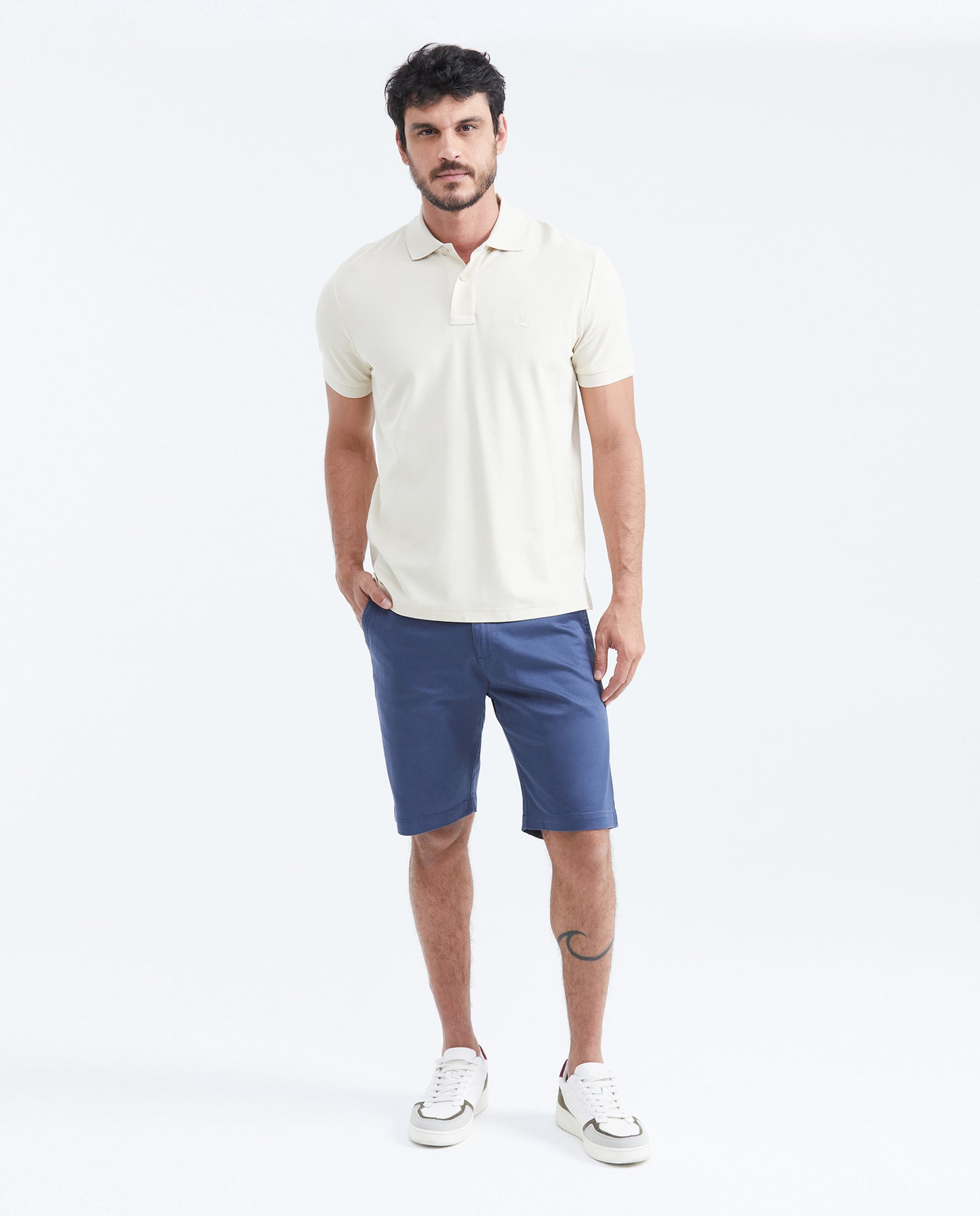 Camiseta Polo Chevignon 609F000 Classic Fit Beige Ostra Claro
