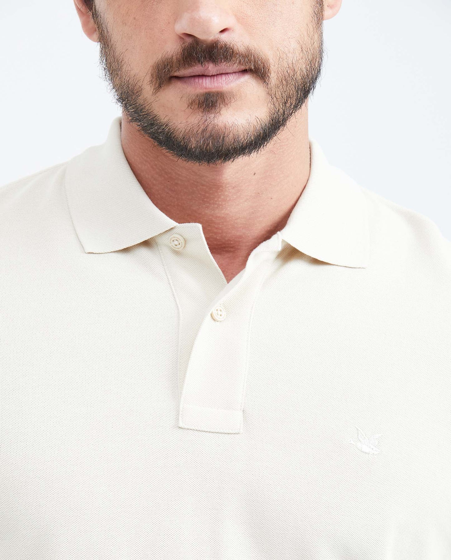 Camiseta Polo Chevignon 609F000 Classic Fit Beige Ostra Claro