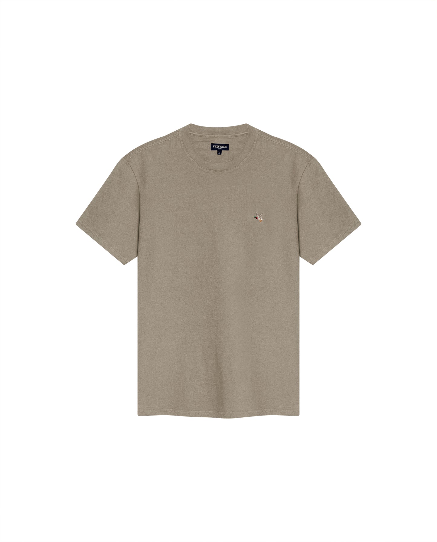 Camiseta Cuello Redondo Chevignon 649G020 Slim Fit Verde Myrica Oscuro