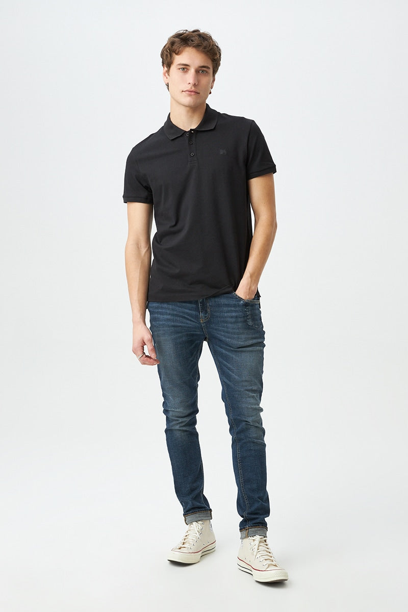 Camiseta Polo Americanino 800B703 Slim Fit Negro