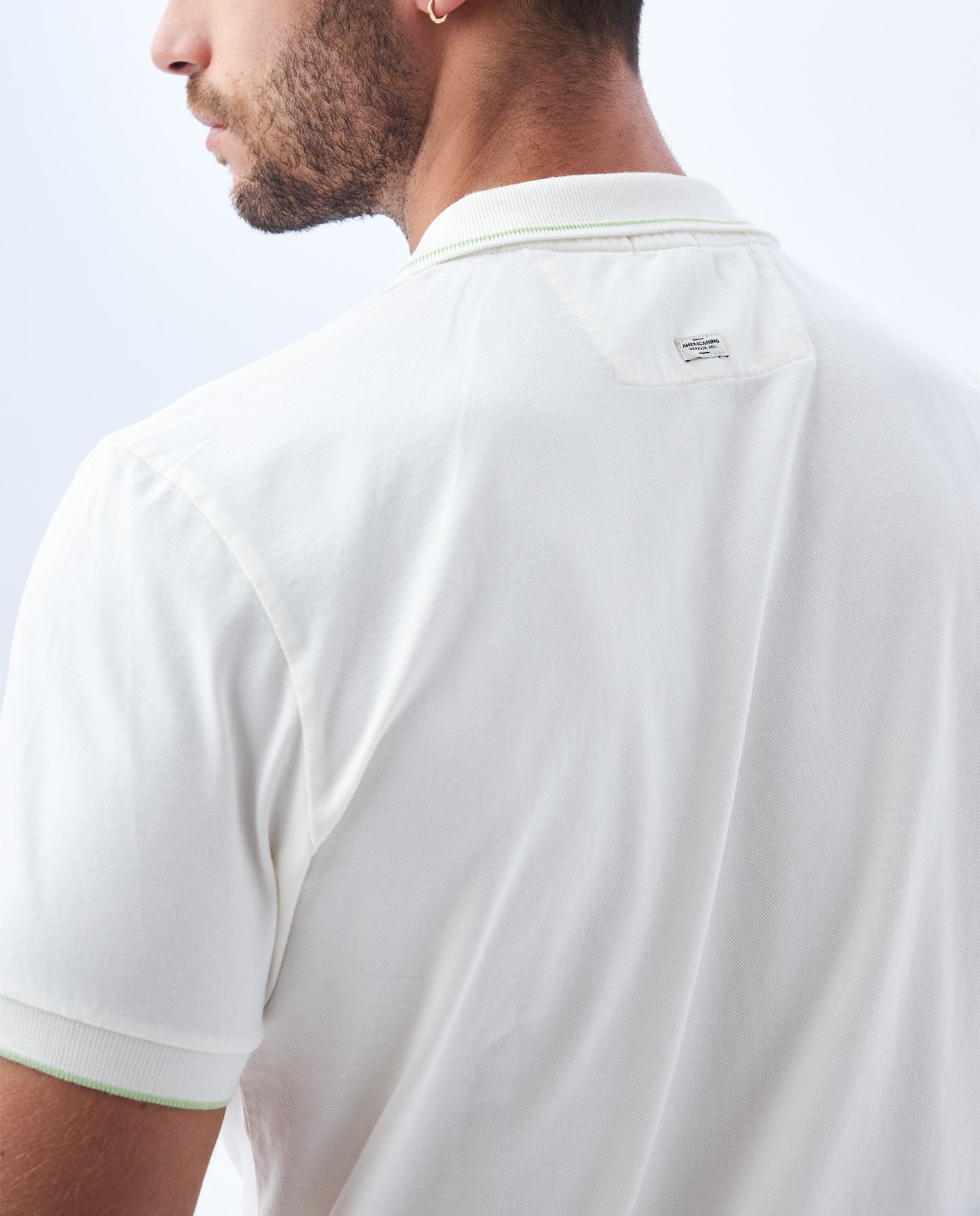 Camiseta Polo Americanino 802F007 Slim Fit Crudo