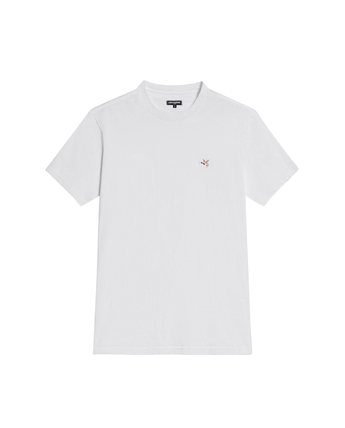 Camiseta Cuello Redondo Chevignon 649G001 Slim Fit Blanco