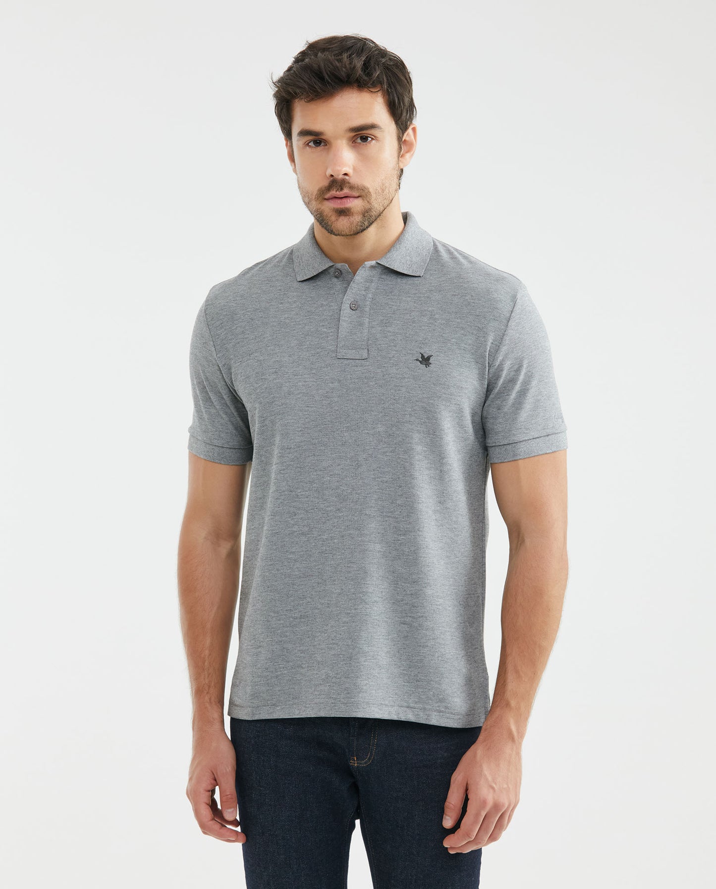 Camiseta Polo Chevignon 601F000 Classic Fit Gris Jaspe Medio