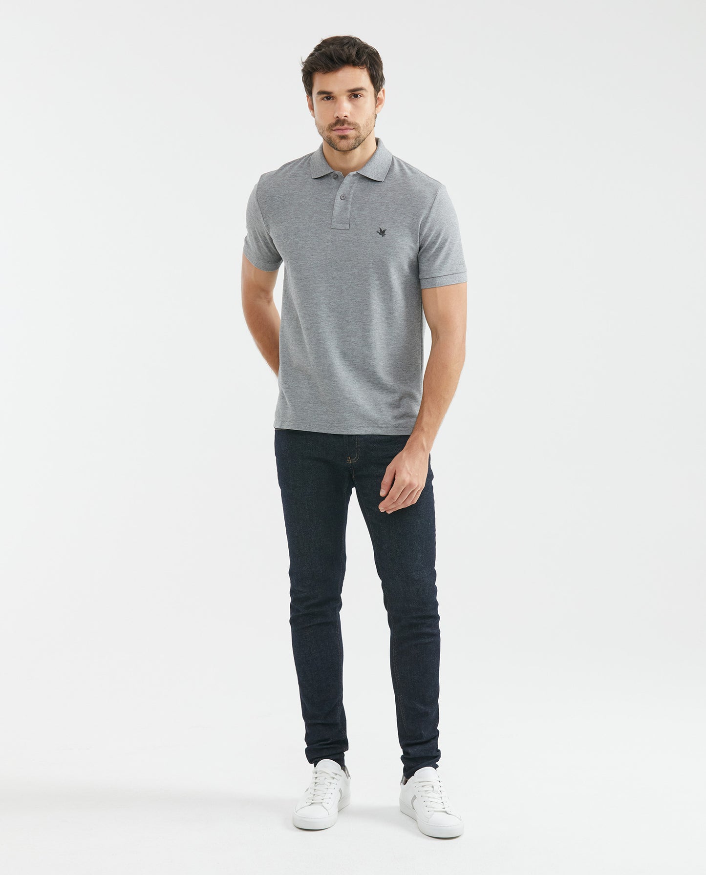Camiseta Polo Chevignon 601F000 Classic Fit Gris Jaspe Medio