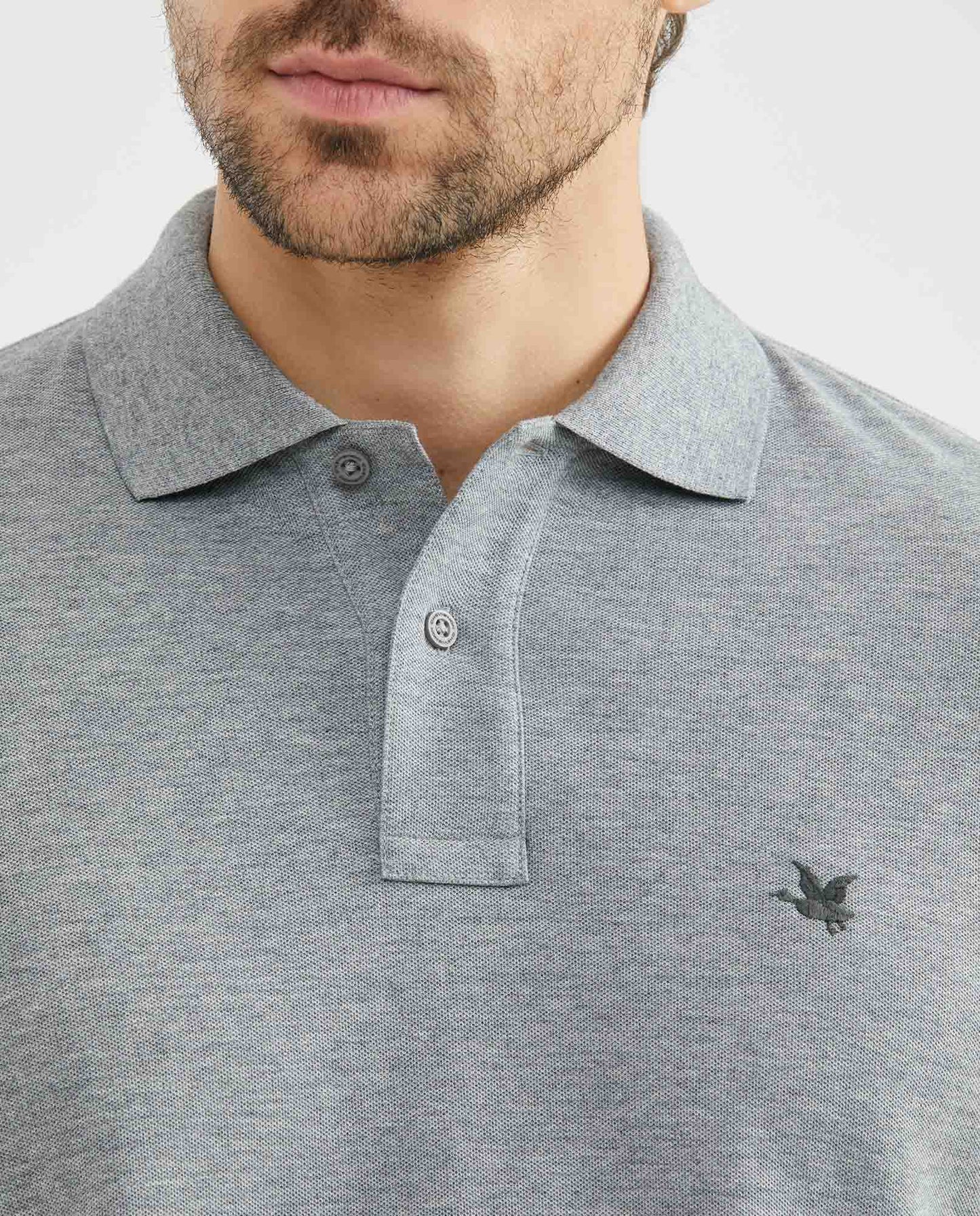 Camiseta Polo Chevignon 601F000 Classic Fit Gris Jaspe Medio