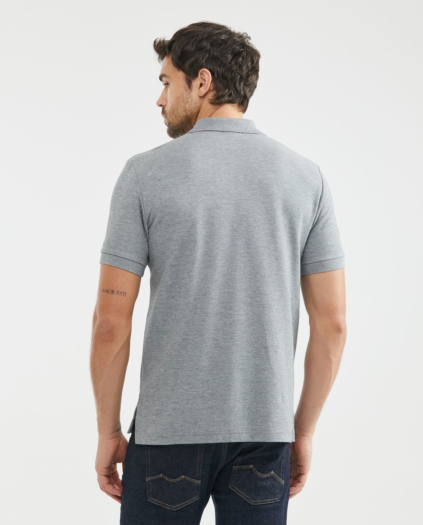 Camiseta Polo Chevignon 601F000 Classic Fit Gris Jaspe Medio