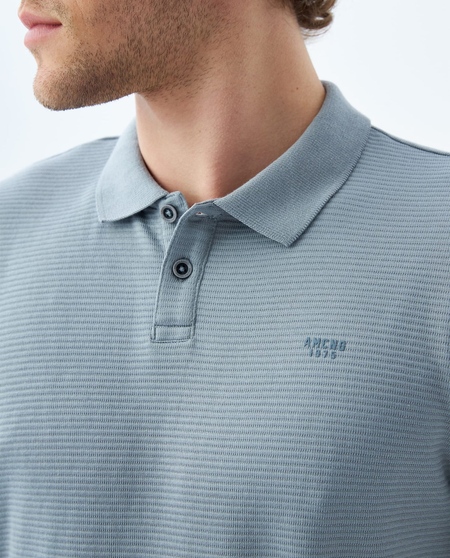 Camiseta Polo Americanino 809F003 Slim Fit Gris
