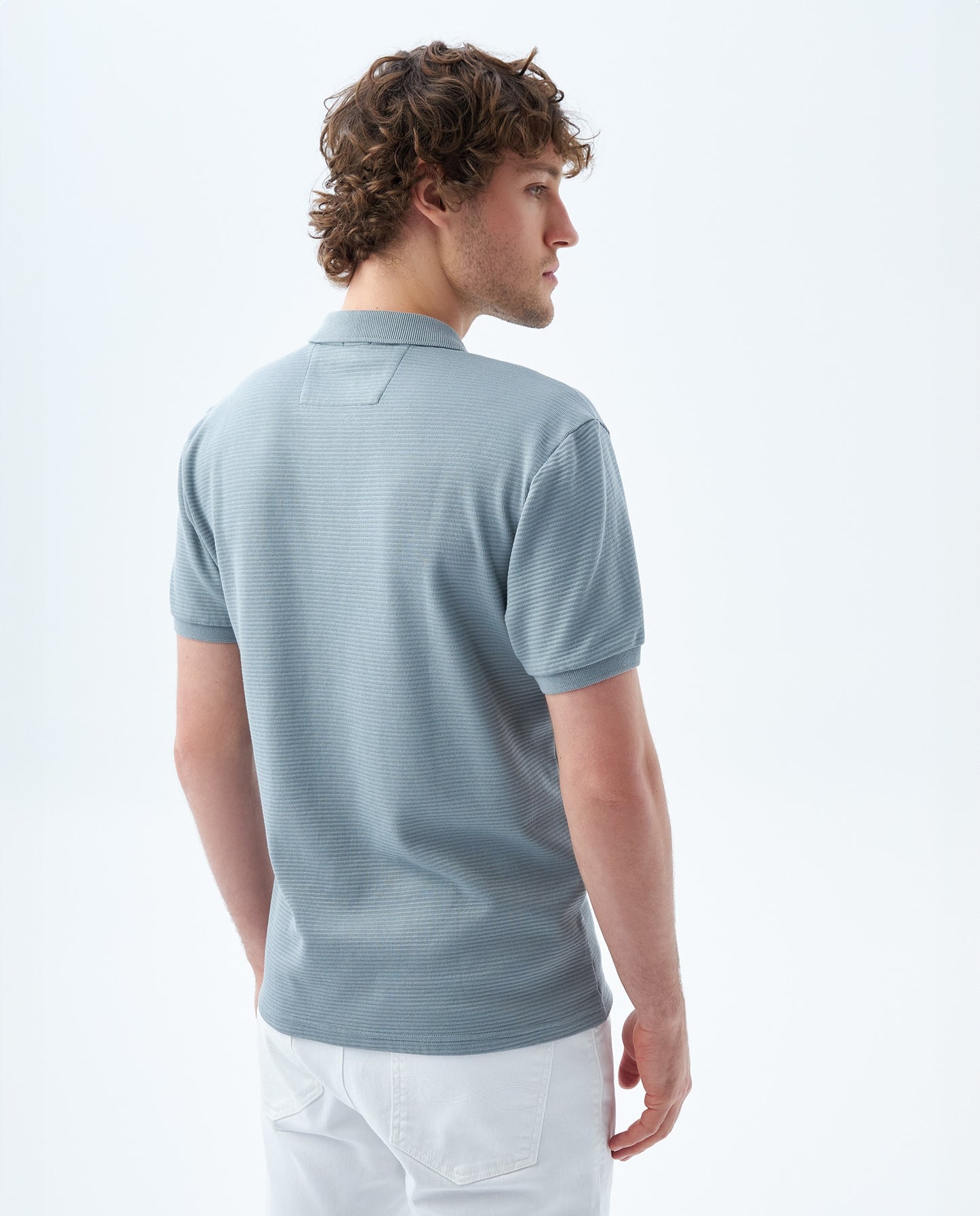 Camiseta Polo Americanino 809F003 Slim Fit Gris
